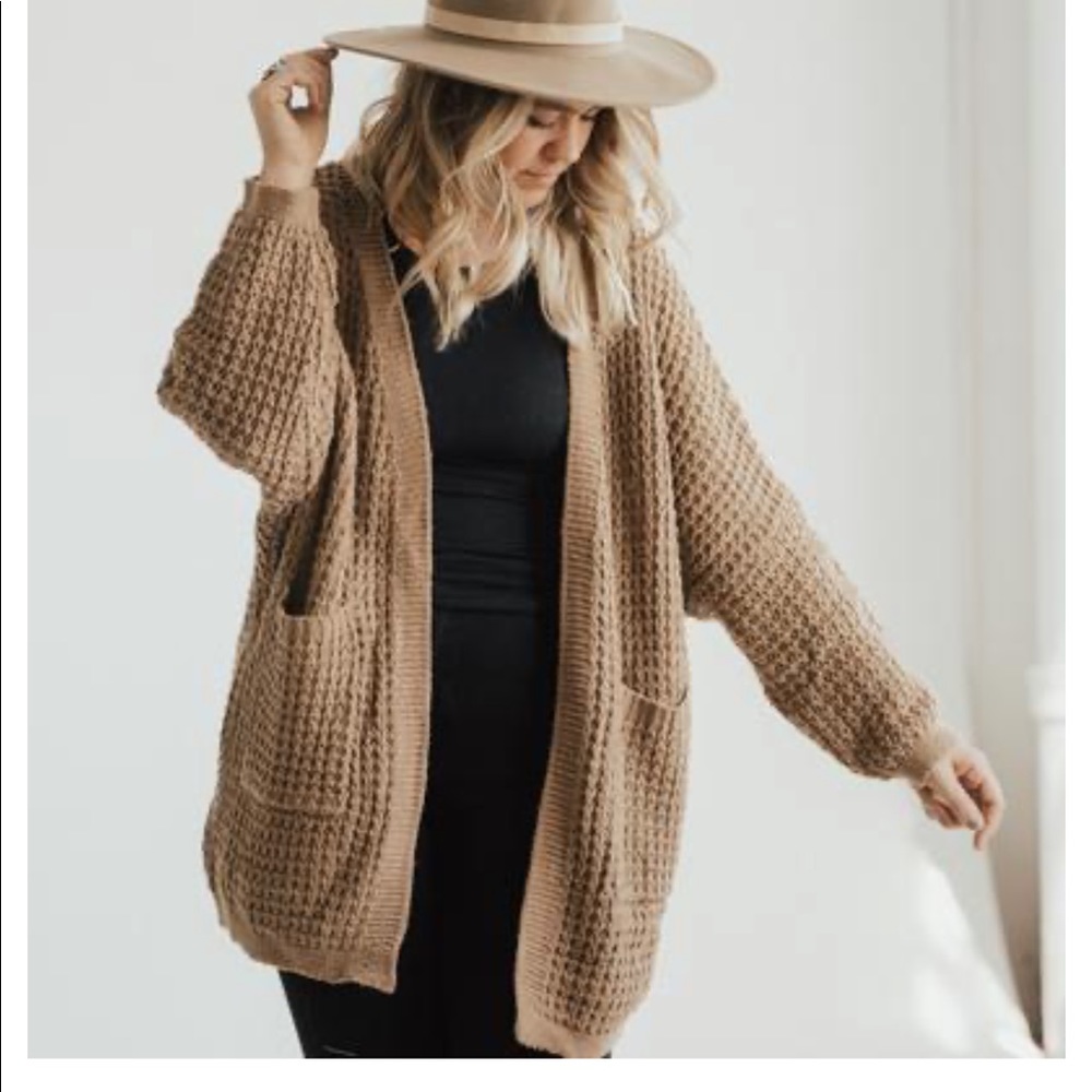 CJLA Gwenyth cardigan in tan